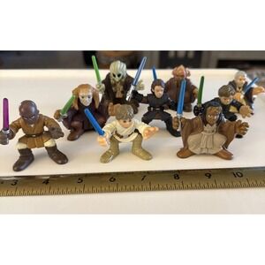 Star Wars Jedi Figures 2.5 Inch Lot Of 9 Hasbro 2001-2008